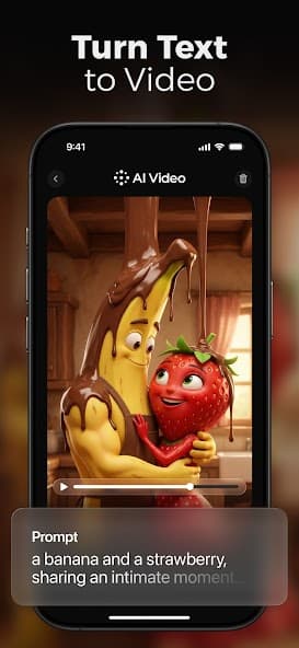 AI Video text to video generation example
